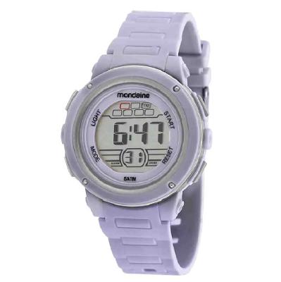 Relógio Mondaine Feminino Digital Lilás 85013L0MVNP2 Colar e Brincos