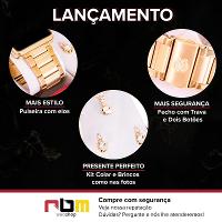 Relógio Feminino Champion Digital Dourado CH40086V Colar e Brincos - 2