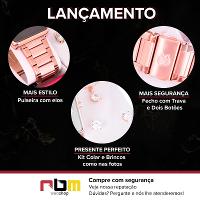 Kit Relógio Champion Feminino Digital Rose Espelhado Colar Brincos CH40086Z - 2