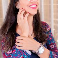 Kit Relógio Feminino Champion Ana Hickmann Analógico Prata AH28919Q A Prova D'Àgua - 2