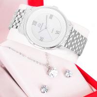 Kit Relógio Feminino Champion Ana Hickmann Analógico Prata AH28919Q A Prova D'Àgua - 5