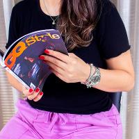 Kit Relógio Feminino Champion Ana Hickmann Prata Analógico AH29070T Calendário - 3