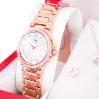 Kit Relógio Feminino Champion Ana Hickmann Rosê Analógico AH28633Z Cristais - 5