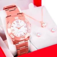 Kit Relógio Feminino Champion Ana Hickmann Rosê Analógico AH28740Z - 1
