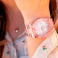 Kit Relógio Feminino Champion Ana Hickmann Rosê Analógico AH28740Z - 3