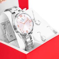 Relógio Champion Feminino Prata Prova D´Agua + Kit de Brincos e Colar Garantia De Um Ano CN29893Q - 9