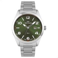 Relógio Masculino Technos Verde Prata Analógico Calendário 2115TYP/1V - 1