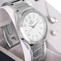 Relógio Feminino Champion Analógico Prata CN29409Q Colar e Brincos - 1