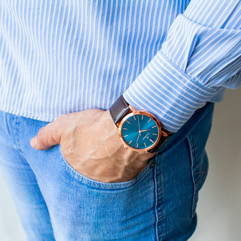 Relógio Masculino Champion Analógico Couro Marrom CN20677A - 3