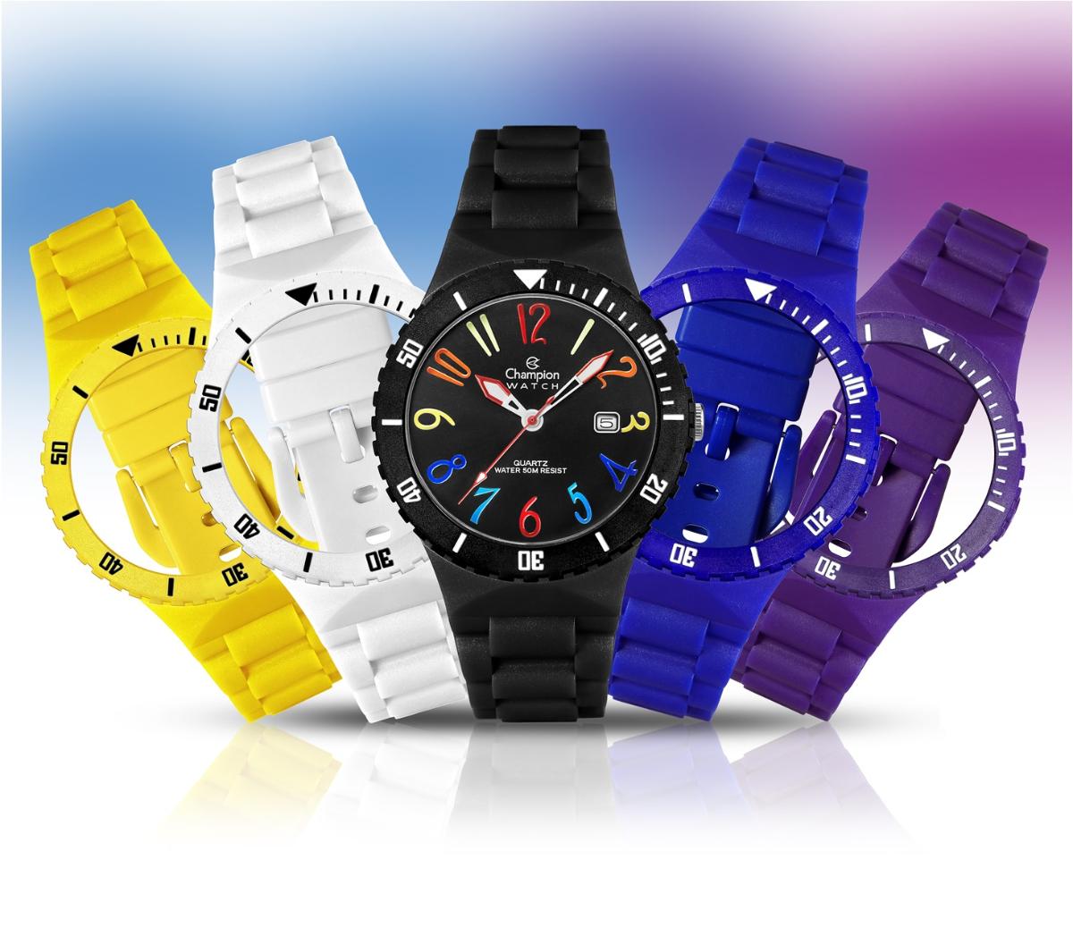 Relógio Champion Troca Pulseiras CP30219X Prova D'Água 100m - 1