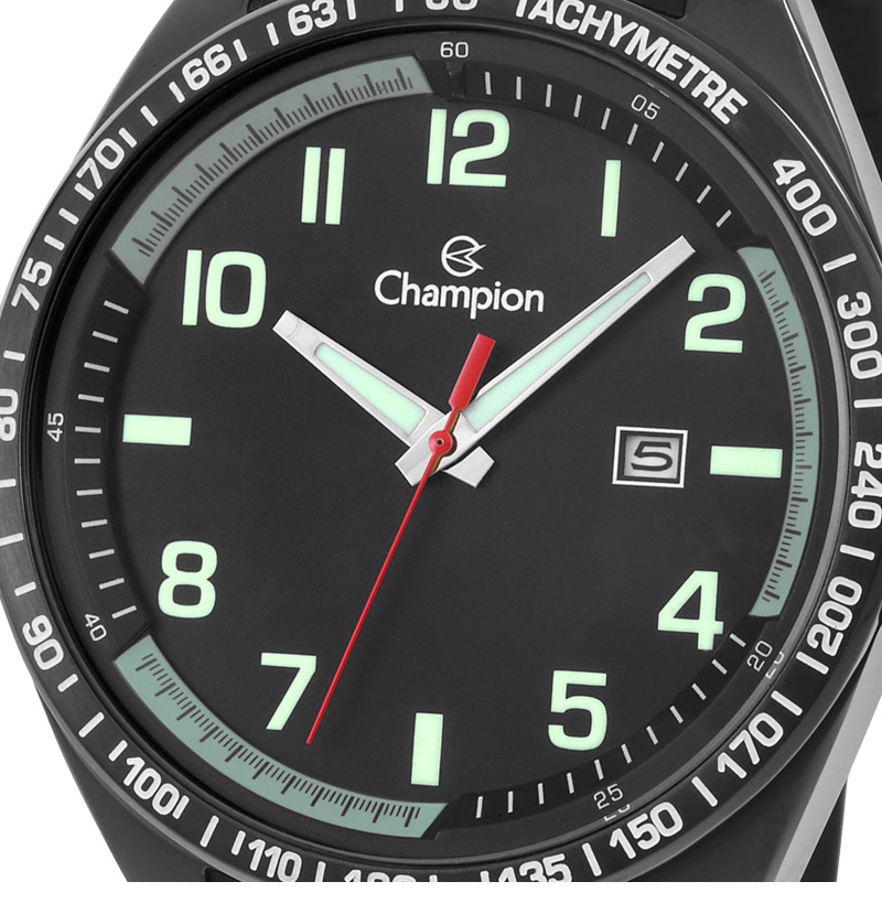 Relógio Champion Masculino Analógico Preto Esportivo CA31720P - 3