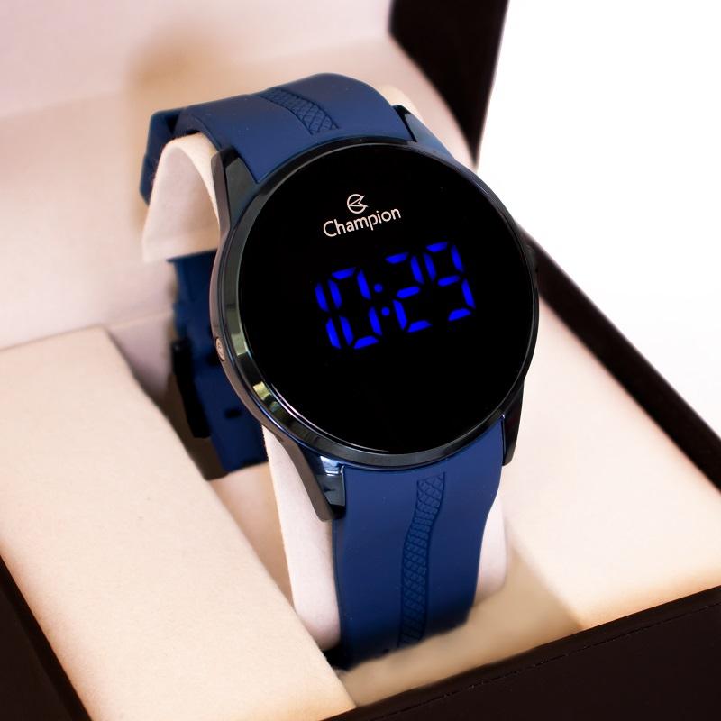 Relógio Masculino Champion Digital Azul Led CH40188A - 1