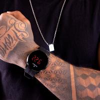 Relógio Masculino Champion Digital Preto Led CH40188D - 2