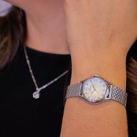 Relógio Feminino Champion Analógico Prata Pequeno CF24117Q + Colar e Brincos - 5