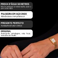 Relógio Feminino Champion Dourado Pequeno CF24028H + Colar e Brincos - 3