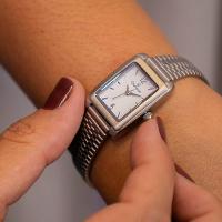 Relógio Feminino Champion Prata Pequeno CF24028Q + Colar e Brincos