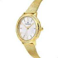 Relógio Feminino Champion Analógico Dourado CF24251H + Colar e Brincos - 7