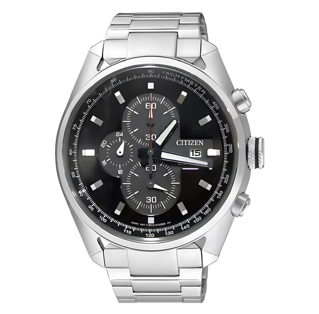 Relógio Masculino Citizen Prata Cronógrafo Eco Drive TZ30240T - 1