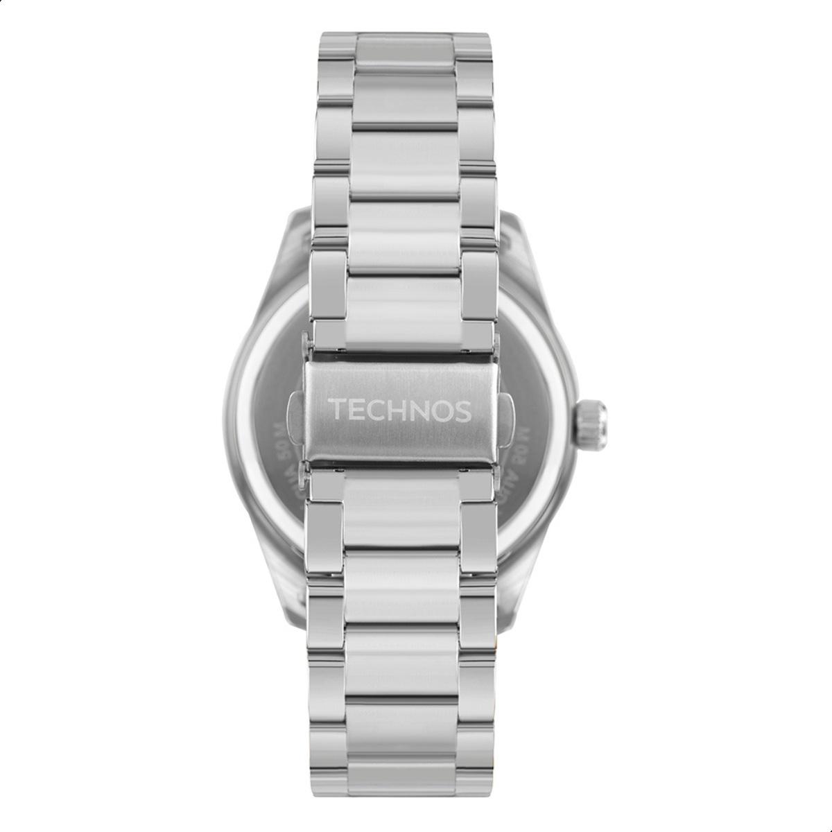 Relógio Masculino Technos Prata Azul Analógico 2115TZP/1A - 7