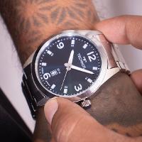 Relógio Masculino Technos Prata Azul Analógico 2115TZP/1A - 5