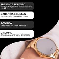 Relógio Feminino Champion Dourado Espelhado Digital CH40137B + Pulseira Berloques - 3