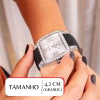 Relógio Champion Ana Hickmann Analógico Couro Aço Prata AH28259Q Kit Colar e Brincos - 2