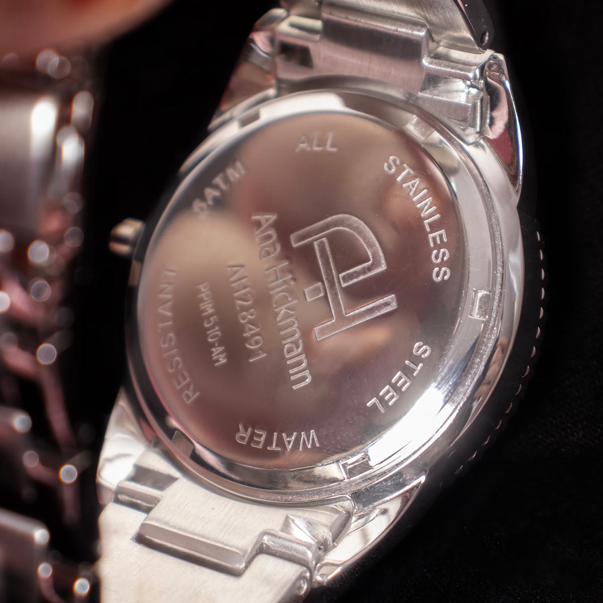 Relógio Champion Ana Hickmann Analógico Aço Prata AH28491S Kit Colar e Brincos - 5