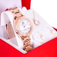 Relógio Champion Ana Hickmann Analógico Aço Rosé AH28624Z Kit Colar e Brincos - 5