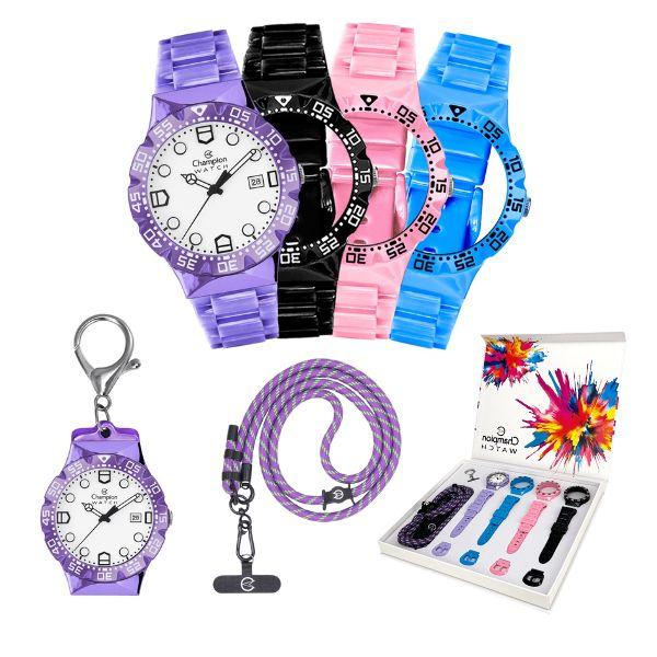 Relógio Champion Troca Pulseiras CP31901M Prova D'Água 100m - 1