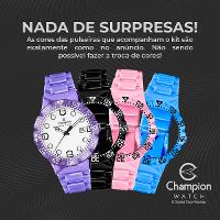 Relógio Champion Troca Pulseiras CP31901M Prova D'Água 100m - 5