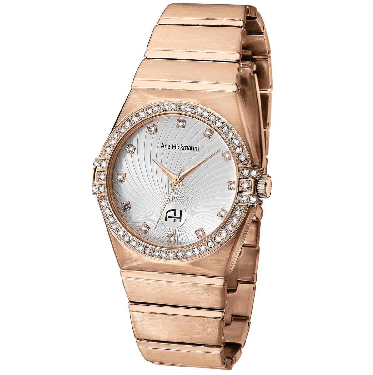 Relógio Champion Ana Hickmann Analógico Rosé AH28188Z Kit Colar e Brincos - 1