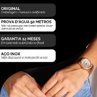 Relógio Champion Ana Hickmann Analógico Rosé AH28188Z Kit Colar e Brincos - 3