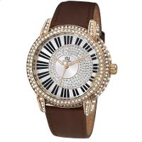 Relógio Champion Ana Hickmann Rosé Couro Marrom AH28151Z Colar e Brincos - 1