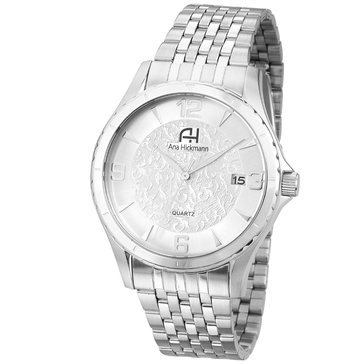 Kit Relógio Feminino Champion Analógico Ana Hickmann Prata Analógico AH28964Q Calendário - 1