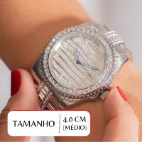 Relógio Feminino Champion Ana Hickmann Cristais AH28197Q Colar e Brincos - 2