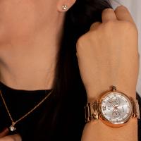 Relógio Champion Ana Hickmann Feminino Rosé AH30175Z Kit Colar e Brincos