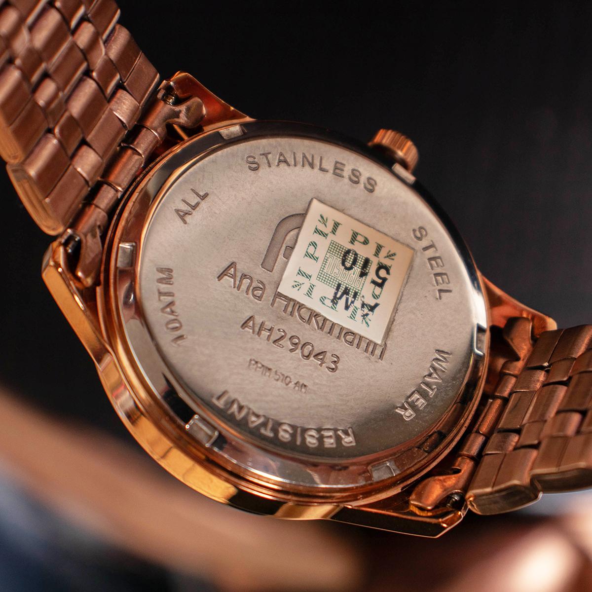 Relógio Champion  Ana Hickmann Analógico Rosé AH29043P Kit Colar e Brincos - 3