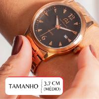 Relógio Champion  Ana Hickmann Analógico Rosé AH29043P Kit Colar e Brincos - 2