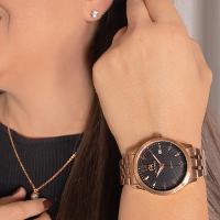 Relógio Champion  Ana Hickmann Analógico Rosé AH29043P Kit Colar e Brincos - 5