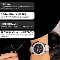 Relógio Feminino Champion Ana Hickmann Silicone AH30059P Colar e Brincos - 3