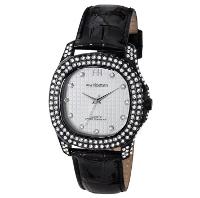 Relógio Champion Ana Hickmann Analógico Couro Preto Cristais AH28213Q Kit Colar e Brincos - 1