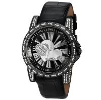 Relógio Feminino Champion Ana Hickmann Couro Preto AH28366T Colar e Brincos - 1