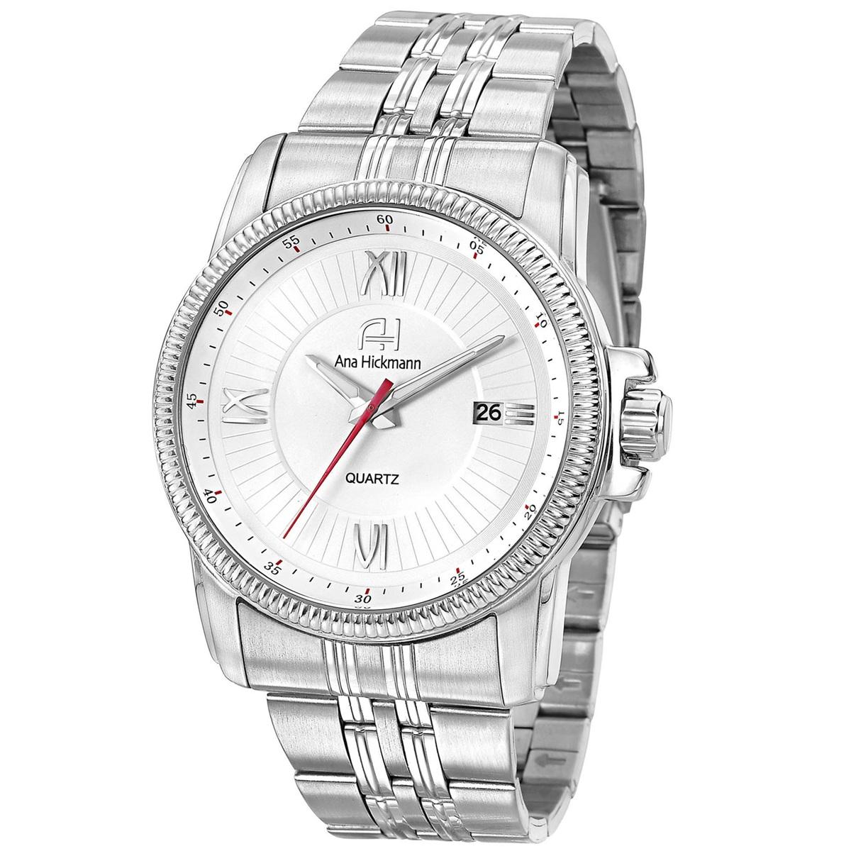 Relógio Feminino Champion Ana Hickmann Prata AH28866Q Colar e Brincos - 1