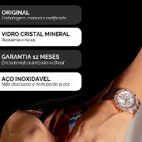 Relógio de Pulso Feminino Ana Hickmann Rosé AH30255Z Colar e Brincos - 3
