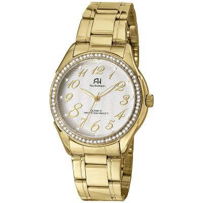 Kit Relógio Feminino Champion Ana Hickmann Analógico Dourado AH20015H Cristais