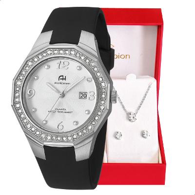 Relogio Feminino Champion Ana Hickmann Couro Social AH20033Q