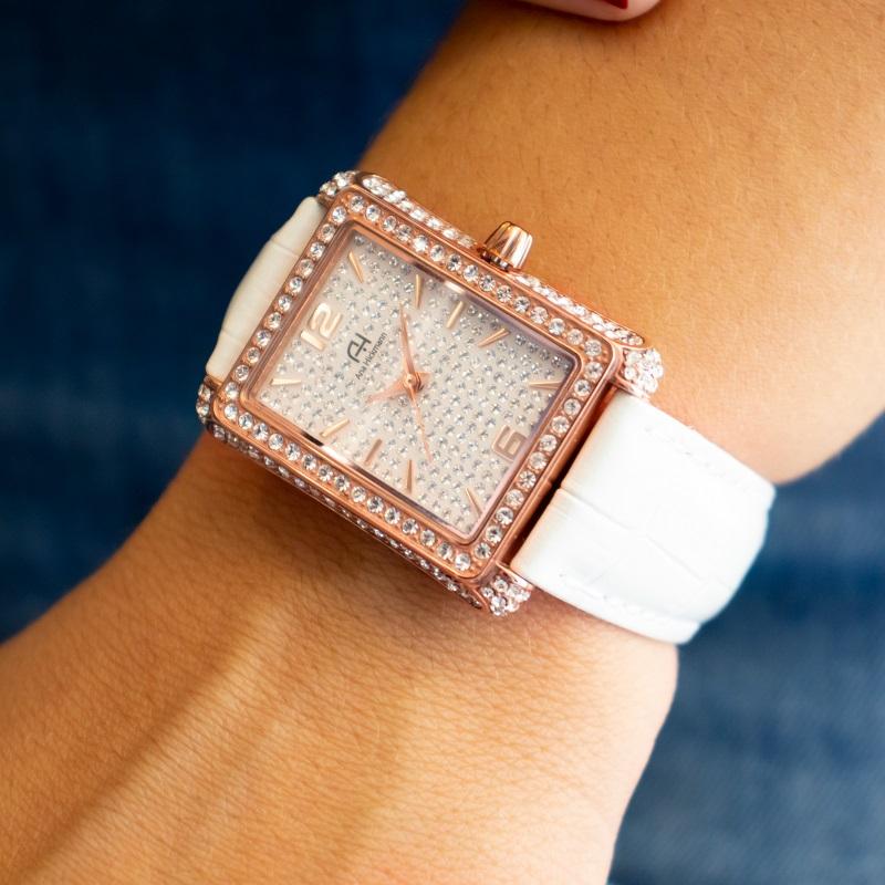 Relógio Feminino Champion Ana Hickmann Analógico Couro AH28428S Kit Colar e Brincos - 2