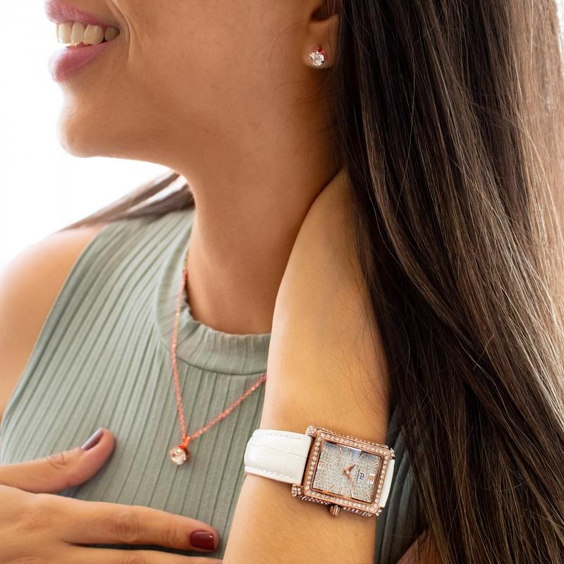 Relógio Feminino Champion Ana Hickmann Analógico Couro AH28428S Kit Colar e Brincos - 3