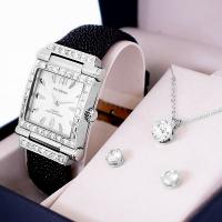 Relógio Feminino Champion Ana Hickmann Quadrado AH20051Q Kit Colar e Brincos - 6