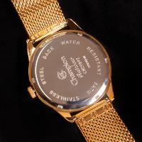 Relógio Champion Feminino Dourado Prova D´Agua + Kit de Brincos e Colar Garantia De Um Ano - 5